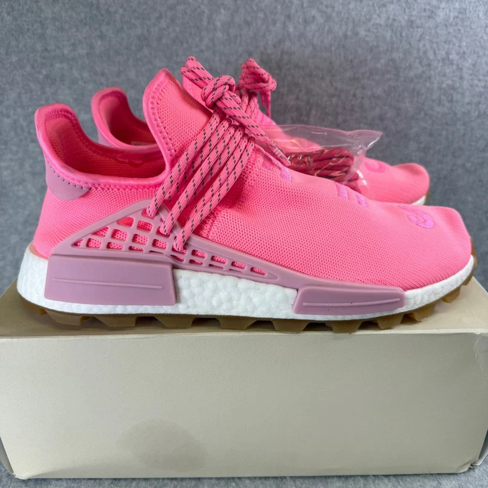 Adidas Pharrell Williams Human Race NMD‎ Pink Sneakers Shoes SIZE 10